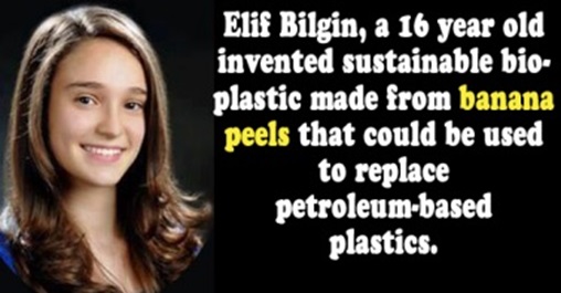 16 year-old Invents Sustainable Bioplastic from Banana Peels