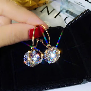 Dangle Earrings Korean Fashion Circle Geometric Earrings Sweet Small Jewelry Gift