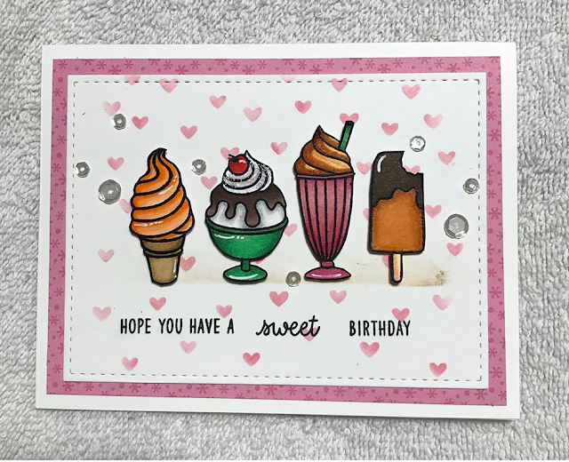 Sunny Studio Stamps: Summer Sweets Customer Card by Cindy Genovia