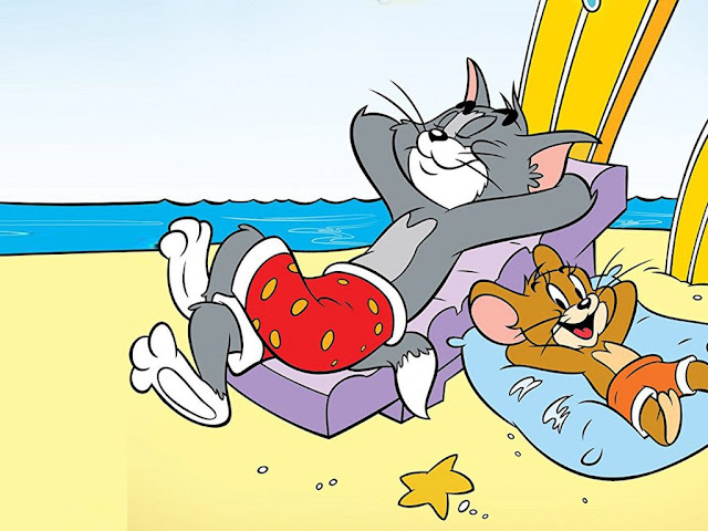 besplatne pozadine za desktop 1024x768 free download plaža ljeto more Tom i Jerry