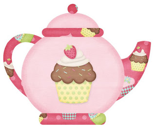 Tea and Cupcakes Clipart.