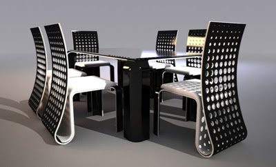 Ergonomic Push Table Dining Set Furniture Design