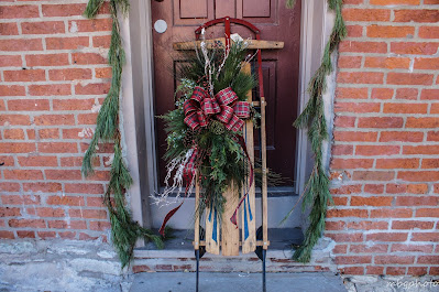 sleigh decorated for Christmas photo by mbgphoto