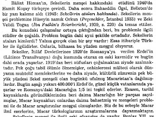 Sekeller ve Adlarının Menşei Prof. Dr. László Rásony