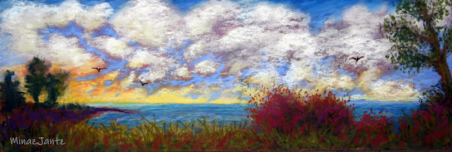 Sea The Clouds by Minaz Jantz (Pastel)