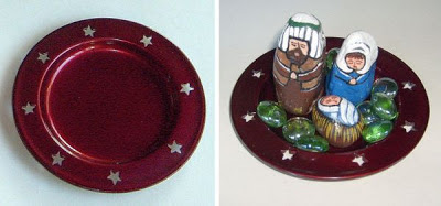 unique nativity sets, painted rocks, Cindy Thomas