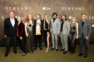 Boris McGiver,Barbara Kingsley, Lauren Ambrose, Rupert Grint,Nell Tiger Free, M. Night Shyamalan, Tony Revolori, Mathilde DeHaye and Jason Blumenthal attends the Apple TV+ “Servant” season four premiere at Walter Reade Theater. Season four of “Servant’ premieres globally on Apple TV+ on January 13, 2023. -PICTURED: Boris McGiver,Barbara Kingsley, Lauren Ambrose, Rupert Grint,Nell Tiger Free, M. Night Shyamalan, Tony Revolori, Mathilde DeHaye and Jason Blumenthal -PHOTO by: Marion Curtis / StarPix for Apple -Location: Walter Reade Theater, Licoln Center