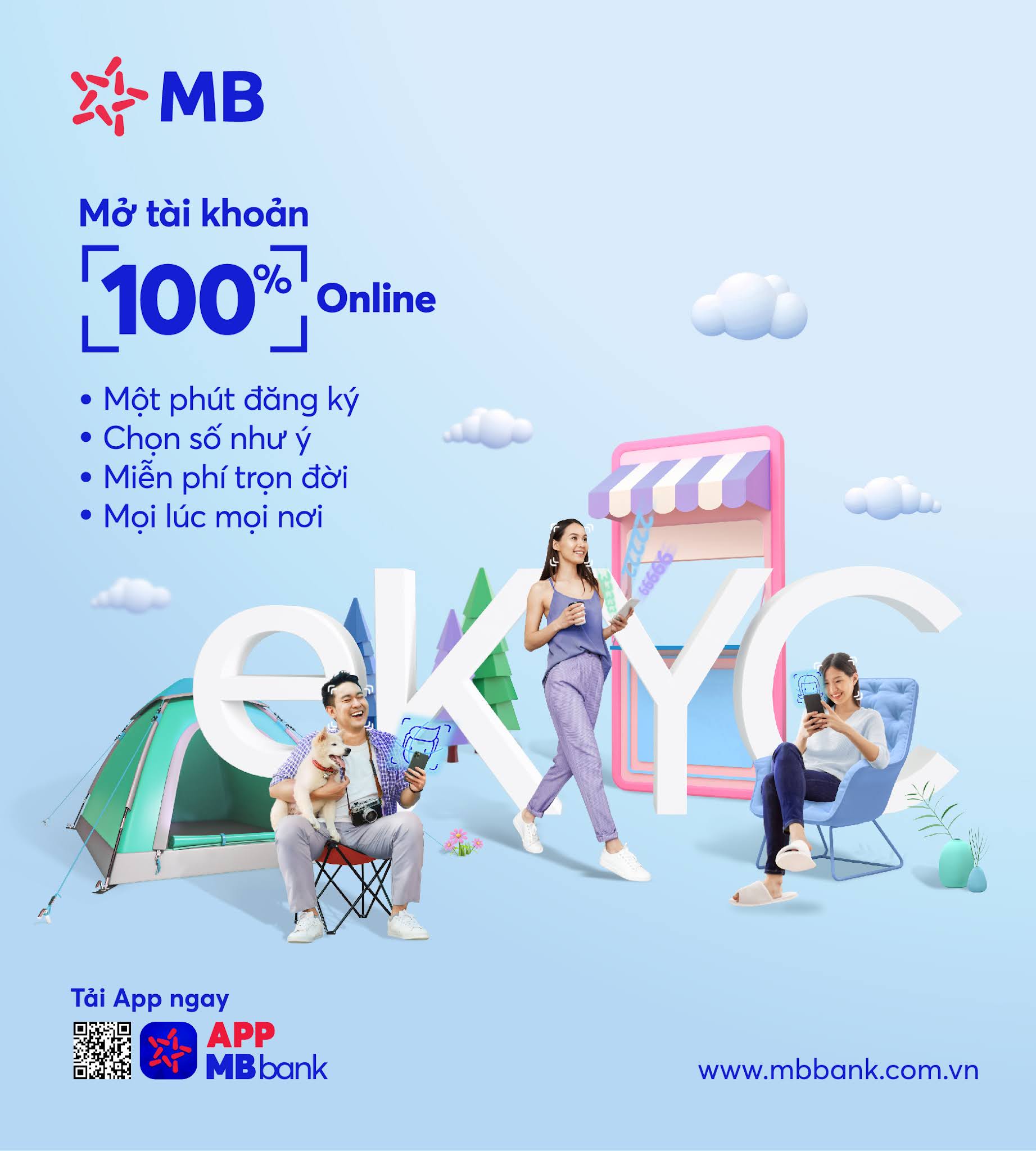 Cách mở tài khoản ngân hàng MB bank Online 2024 miễn phí 100%