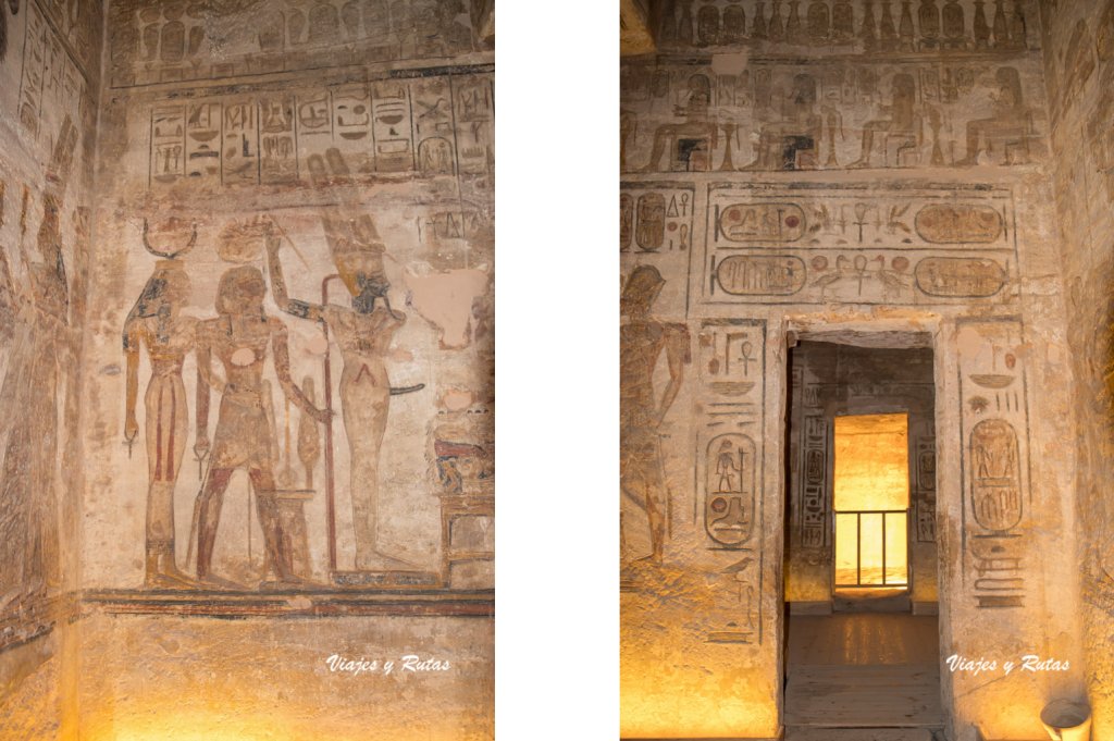 Interior del templo de Ramses II, Abu Simbel