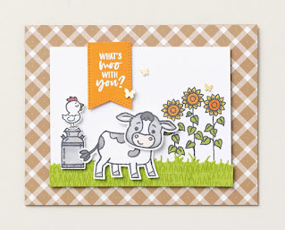 7 Stampin' Up! Cutest Cows Cards + New Catalog Card Layout Inspiration | www.juliedavison.com #stampinup