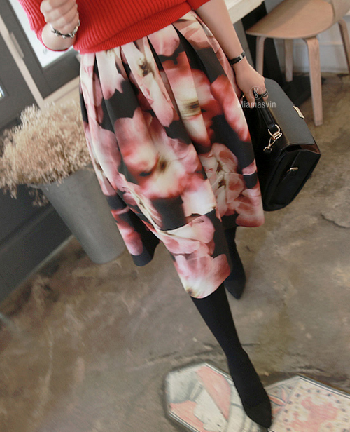 Floral Midi Skirt