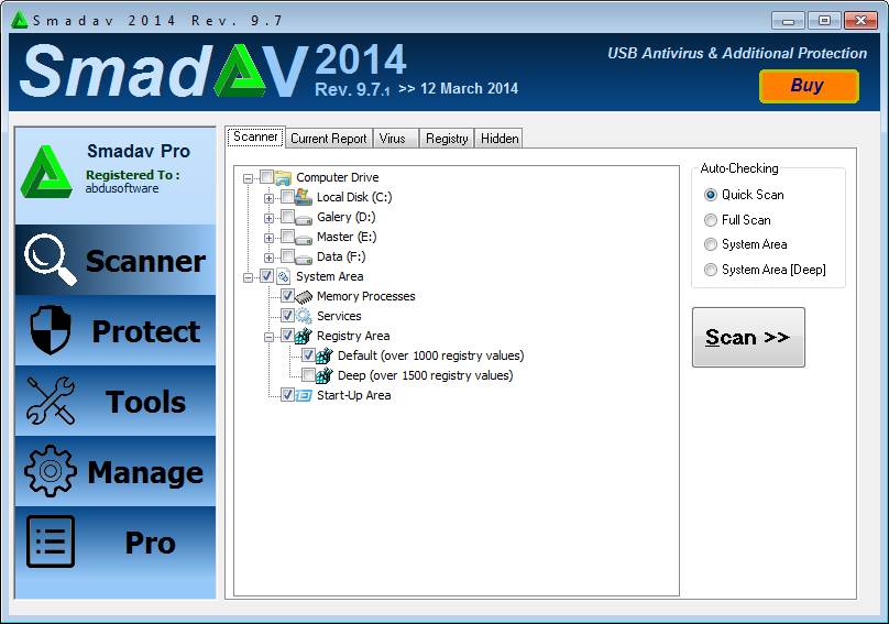 SmadAV Pro 2014 Rev 9.6.1 Full Serial Key Update Terbaru Gratis