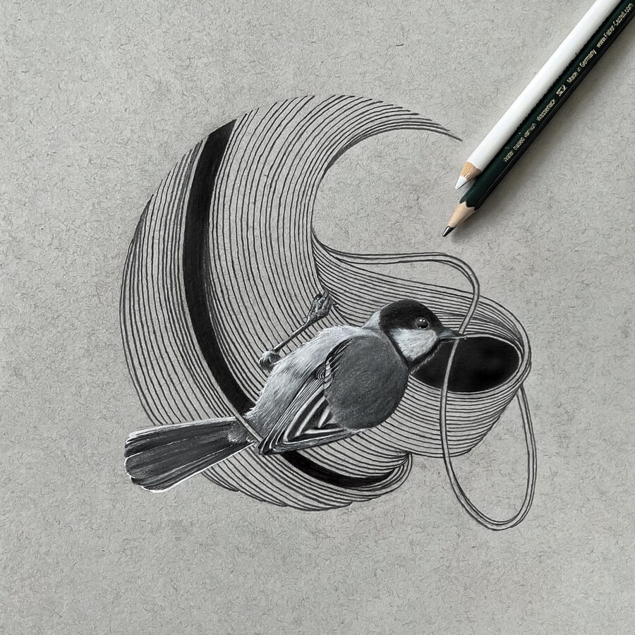 01-Bird-unravelling-string-Geometric-Drawings-Angel-Draws-www-designstack-co