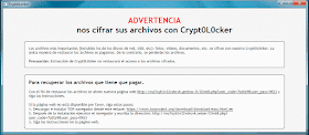 Ventanas emergentes con la nota de secuestro Ransomware Endesa.