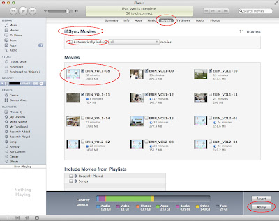 วิธีการ Sync หนังลง iPad / iPhone