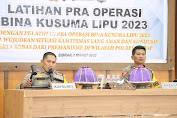 Kapolres Sidrap Pimpin Latihan Pra Ops Bina Kusuma Lipu Tahun 2023