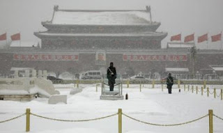 China Dilanda Cuaca Ekstrem, Suhu Beijing Minus 18 Derajat