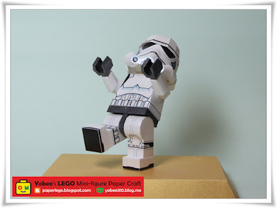 Free Download LEGO Stormtrooper Papercraft Template