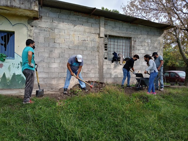 Obras en el SUM del Barrio San José