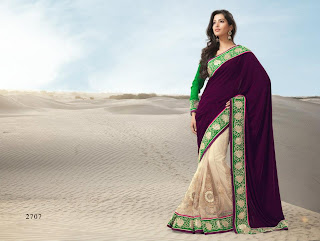 Embroidered Sarees Designs 2013