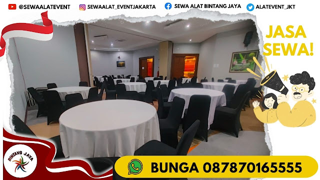 SEWA MEJA BUNDAR DAN KURSI FUTURA EVENT KANTOR DI PASAR REBO JAKARTA TIMUR
