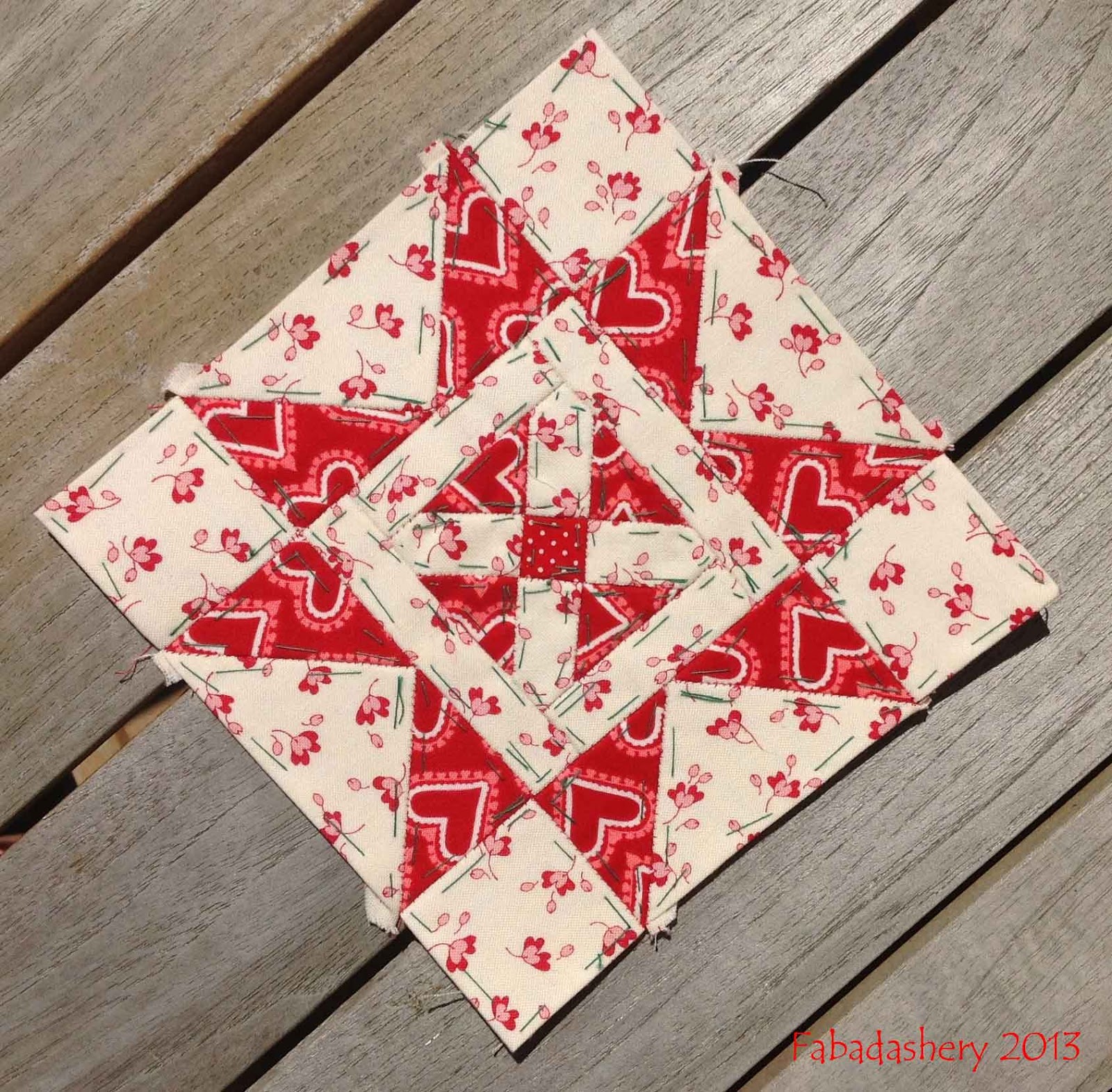 Fabadashery: Nearly Insane Quilt - Block 53