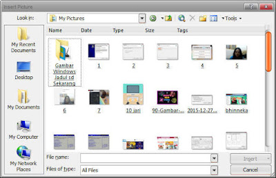 Cara Menyisipkan Picture (Objek) Pada Microsoft Word