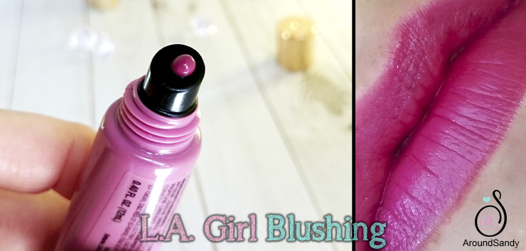 LA Girl glazed lip paint blushing swatches