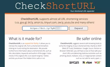How do you check the reliability of a website?   You know the web address we're trying to redirect you to but don't have enough information to rate its reliability?  Again, many free web services will help you see things more clearly by giving you a reputation score.  There are many like Sucuri, URLVoid or VirusTotal to name a few.  For example in the following article, we will use Should I click.   ► Go to Should I click on the website.  In the Insert Analysis URL field, copy the address of the website you want to check.  Confirm with one click on the scan button.