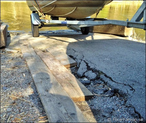 Sliten-Trailerramp