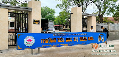 Thi công Biển hiệu Mầm non Thị Trấn Nưa - Triệu Sơn - Thanh Hóa