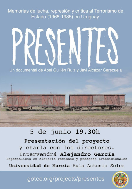 Presentación del proyecto: " Presentes. Memorias de lucha, represión y crítica al Terrorismo de Estado (1968-1985)"