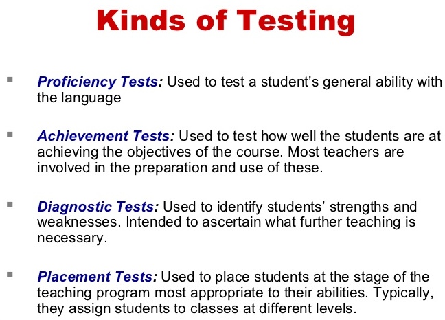 Assessment Practice Types of Tests Grade V Effective and 