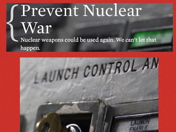 This Afternoon, Jan 17th 2pm & Tonight 6pm-Prevent Nuclear War