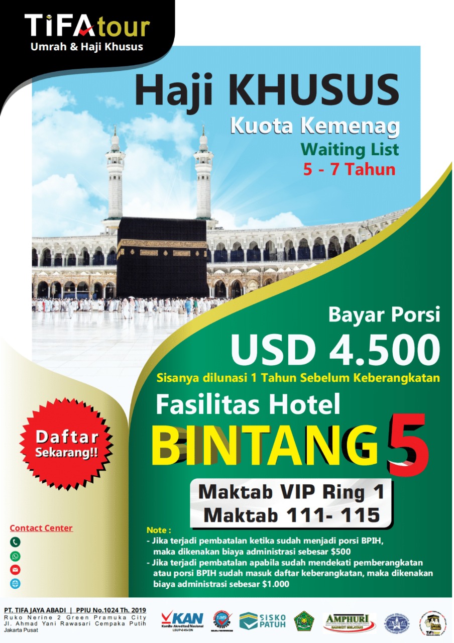 Tifa Tour Travel Umroh dan Haji Khusus