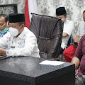 Wakil Walikota Tanjungbalai Ikuti Rakor Virtual Pengendalian Covid-19 dan Larangan Mudik Lebaran
