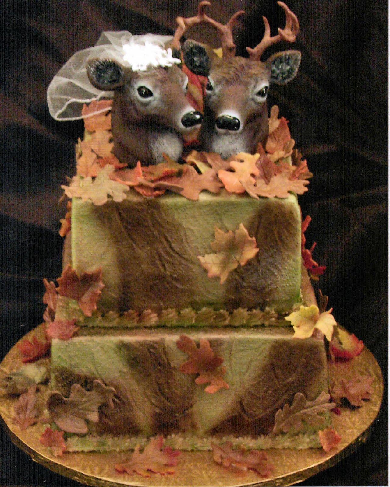 square wedding cake designs Camo Wedding Cakes Toppers Pictures Ideas