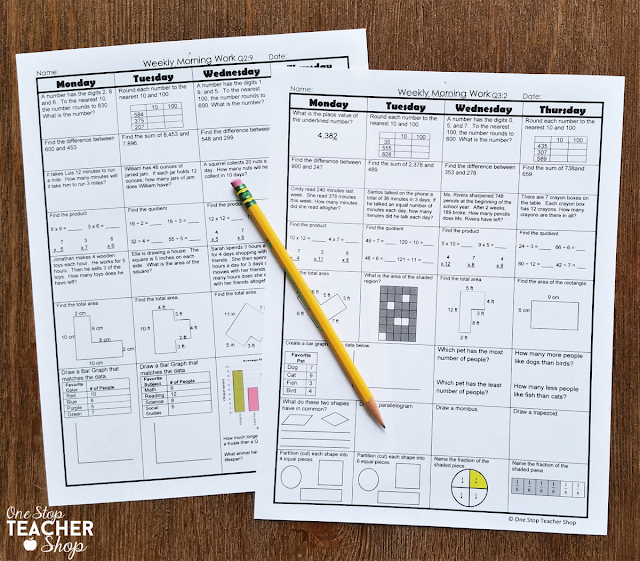 Tips for successful morning routines, morning work, classroom management, spiral review morning work. Free Morning Routine checklist planner