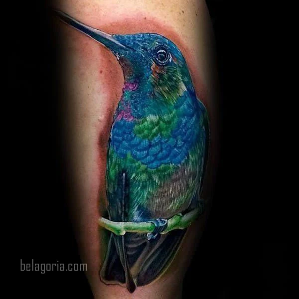 imagen del Tatuaje de un Colibrí