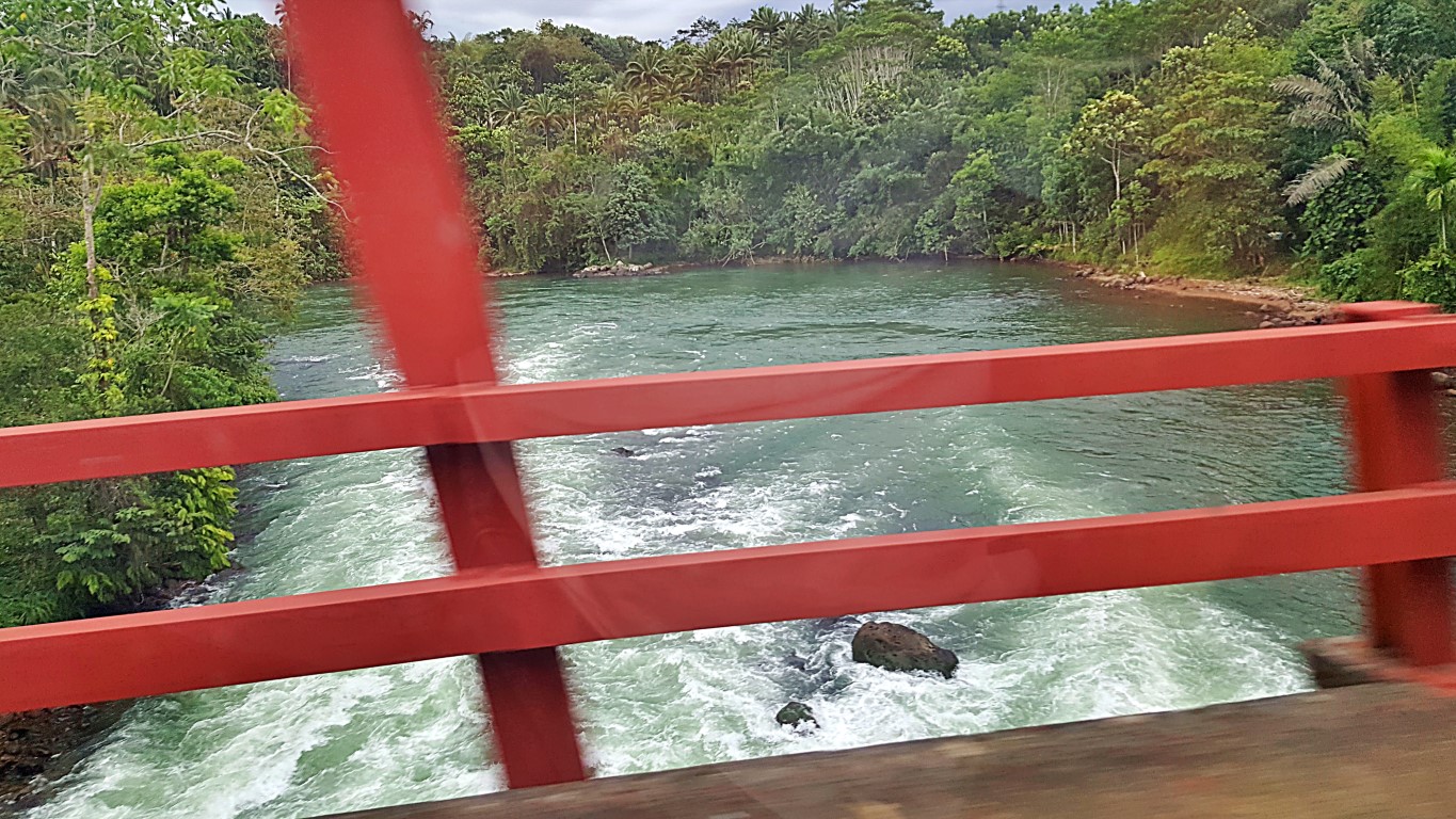 a view of the cascading Agus River above Pantar Bridge in Saguiaran, Lanao Del Sur