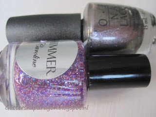 OPI the world is not enough and Shimmer Caroline