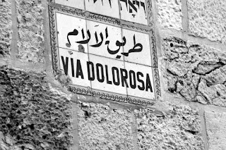 Via Dolorosa Sign in Jerusalem