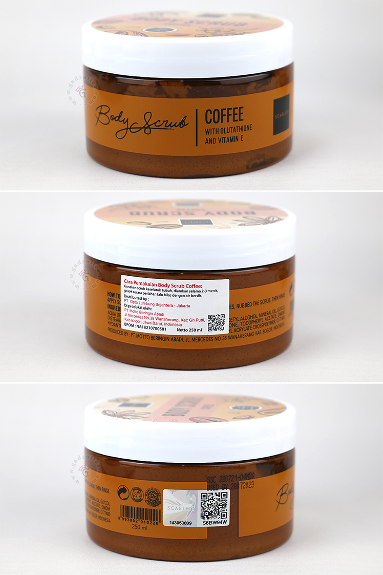 Review Scarlett Whitening Body Scrub Coffee Original