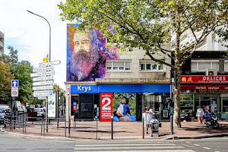 Sunday Street Art : C215 - Fresque Hommage à Claude Monet - angle de l’avenue Gabriel-Péri et de la rue Paul-Vaillant-Couturier - Argenteuil