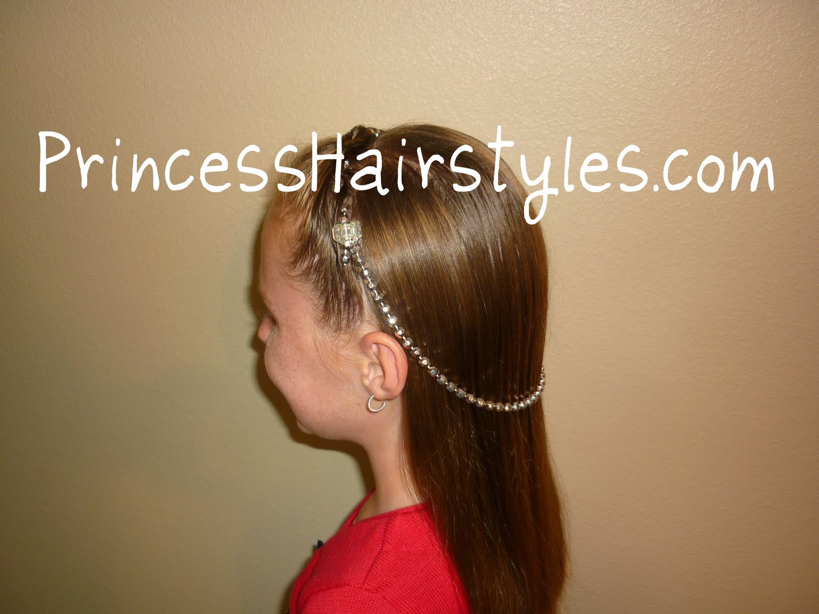 Hairstyles, Princess Braided Headband With Jewels | Hairstyles ...