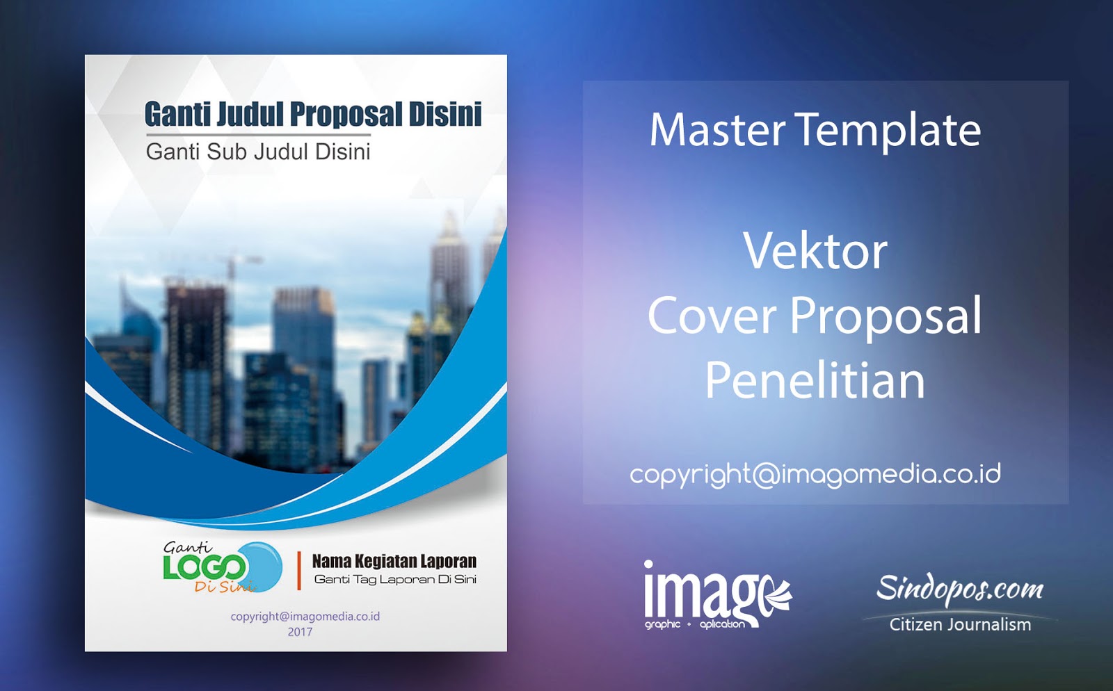 Download Template Desain Cover Proposal Penelitian  Imago 