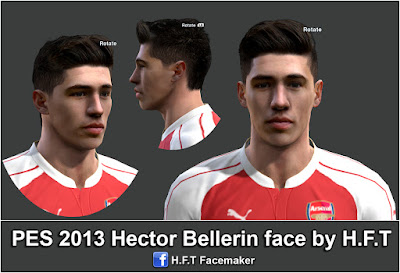 PES 2013 Bellerin face by H.F.T