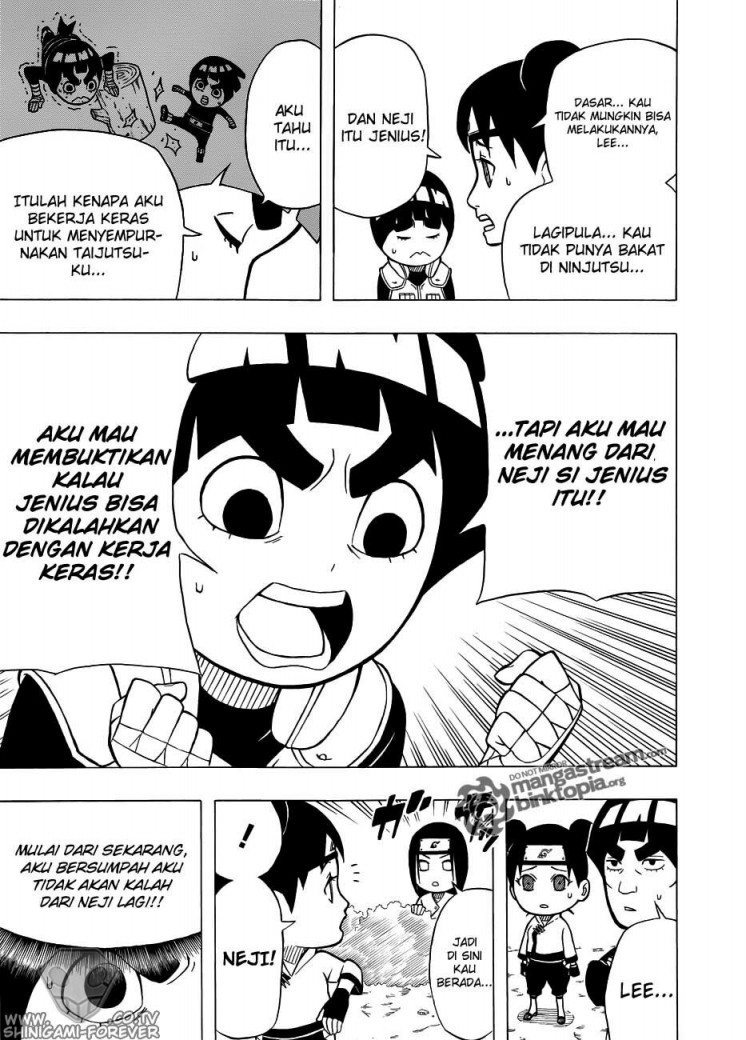 Baca Manga Komik Rock Lee Sprintime of Youth