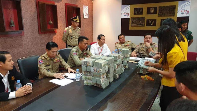 $3.5M Confiscated from Chinese Goes to Cambodian National Bank