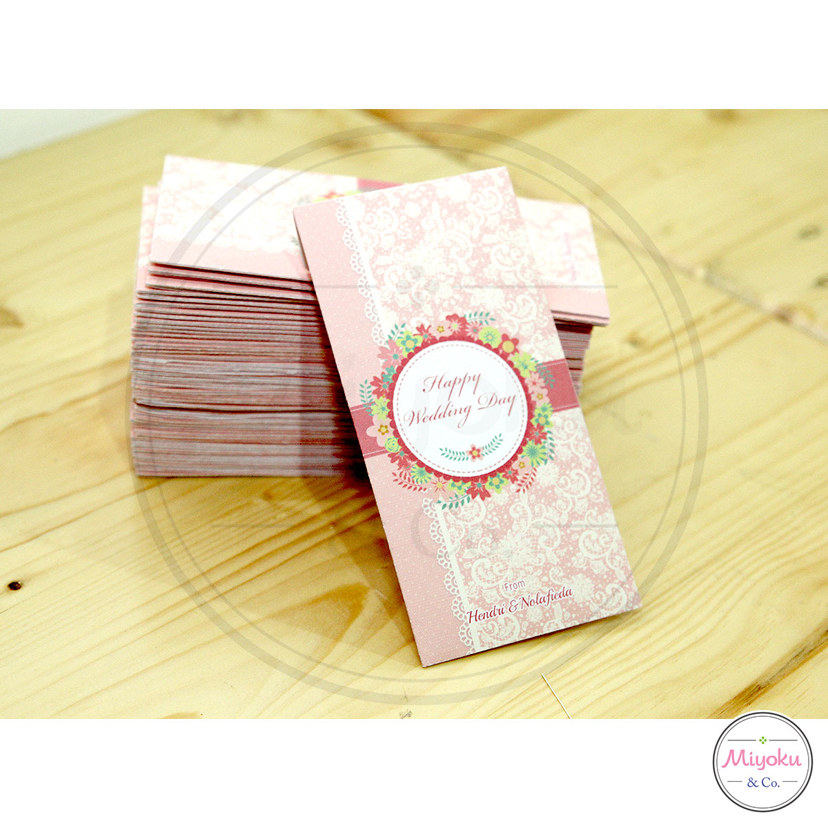 Angpao Custom untuk Wedding  Miyoku